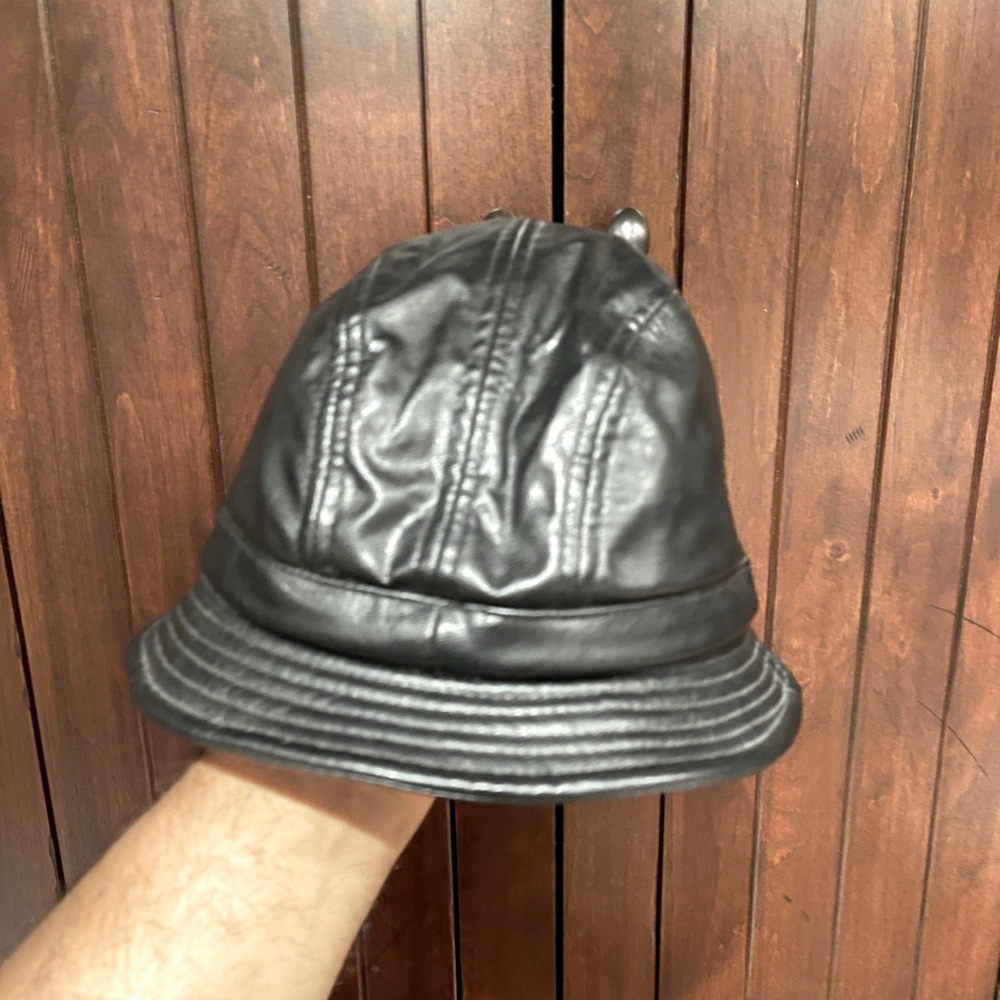 PU leather hat